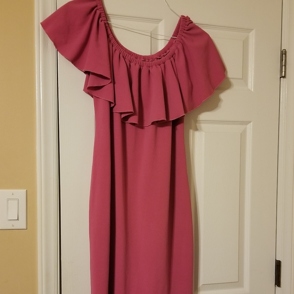 Hot Pink Sleeveless Dress